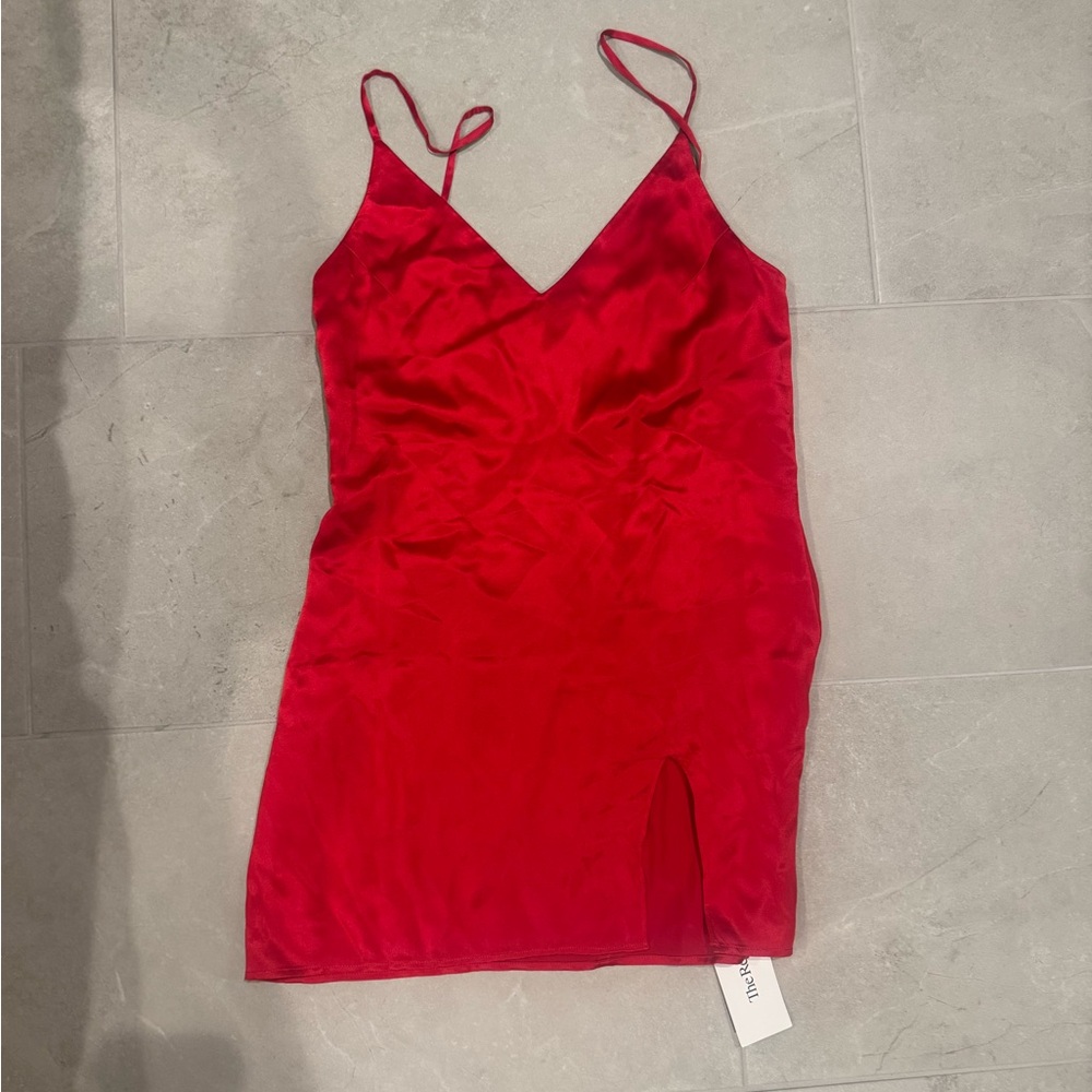 Reformation Red Slip Dress